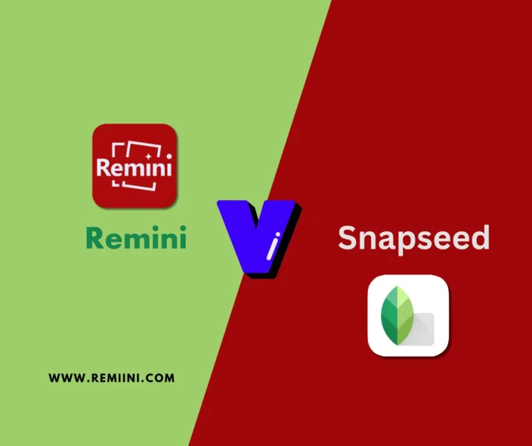 Remini vs Snapseed